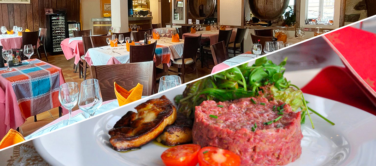 Tartare de bœuf avec verre de bienvenue, salade et dessert dès 2 personnes
