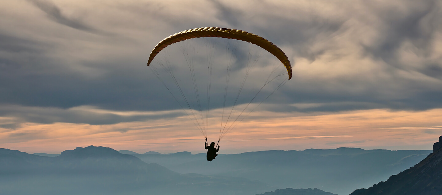 Grand vol en parapente biplace avec photos et film sur clé USB