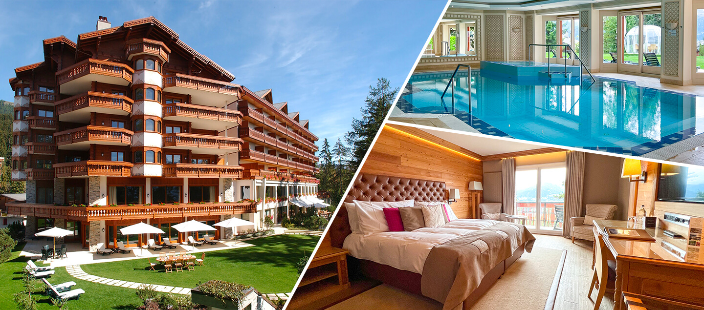 Séjour à l'hôtel Royal 5***** à Crans-Montana avec accès au SPA Wellness, petit déjeuner et avec/sans repas pour 2 personnes