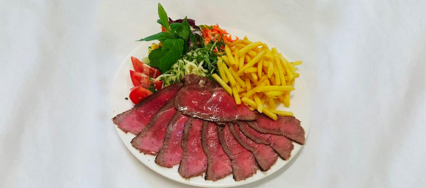 Menu Roastbeef complet avec entrée et dessert dès 2 personnes