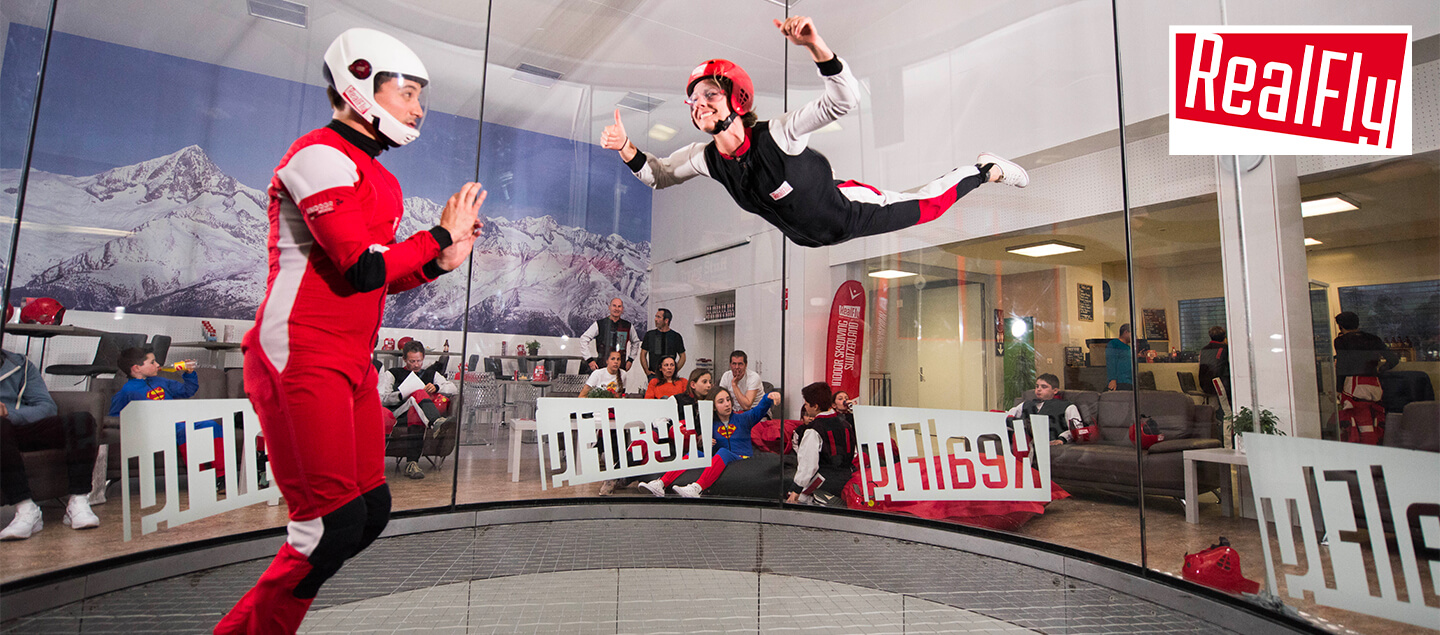 RealFly - 2 Vols pour 1 adultes dans un Simulateur de Chute Libre