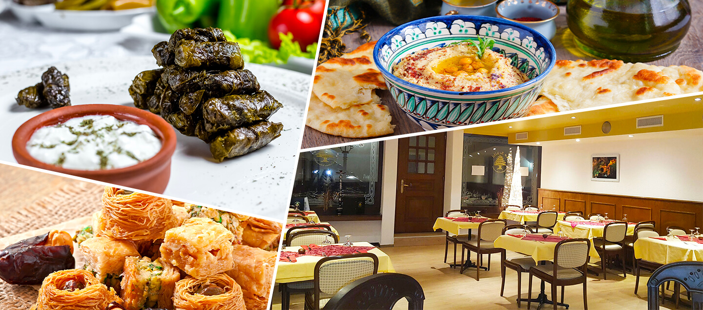 Menu découverte libanais avec salade et dessert dès 2 personnes