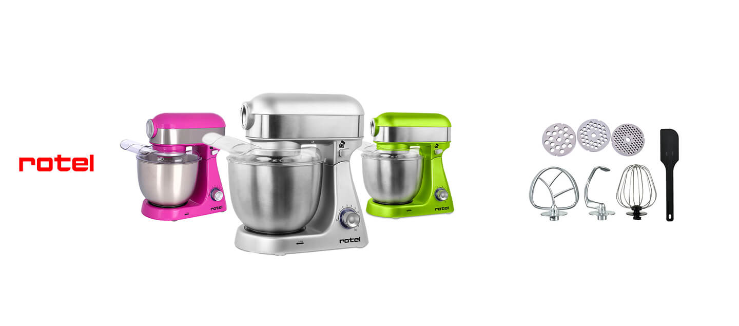 Robot de cuisine Rotel avec accessoires