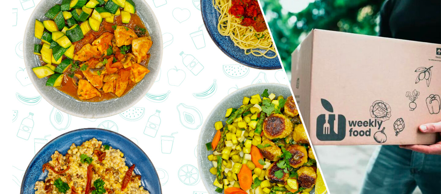 Repas cuisinés et préparés par les Chef-fes de Weekly Food avec livraison à Domicile