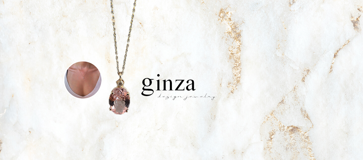 Collier en or 14 carats avec pendentif Morganite