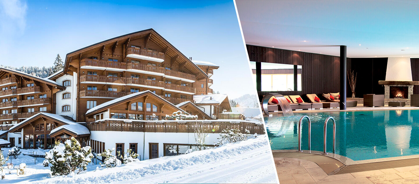 Séjour détente au Chalet RoyAlp 5***** à Villars avec petit-déjeuner et accès illimité au Spa pour 2 personnes