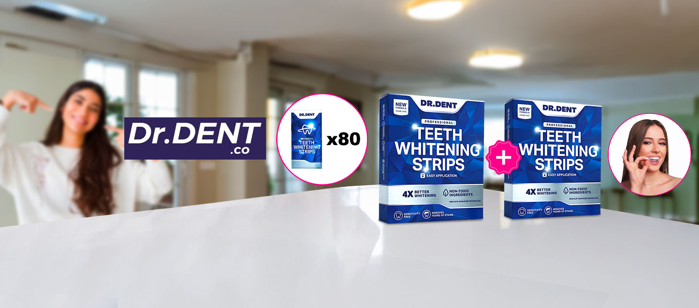 Set de 80 bandes révolutionnaires pour blanchir vos dents (ingrédients naturels) DR DENT