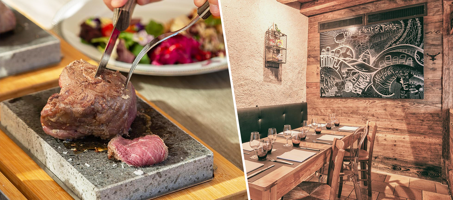 Menu Cœur de filet de bœuf avec entrée et dessert dès 2 personnes