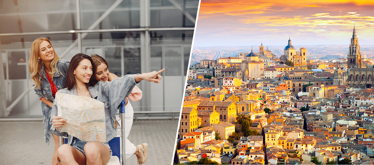 Séjour surprise dans une ville européenne touristique en Hôtel 3*** ou plus avec Vol inclus pour 2 personnes