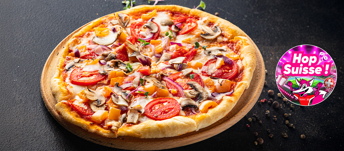 Menu pizza au choix avec entrée et dessert dès 2 personnes