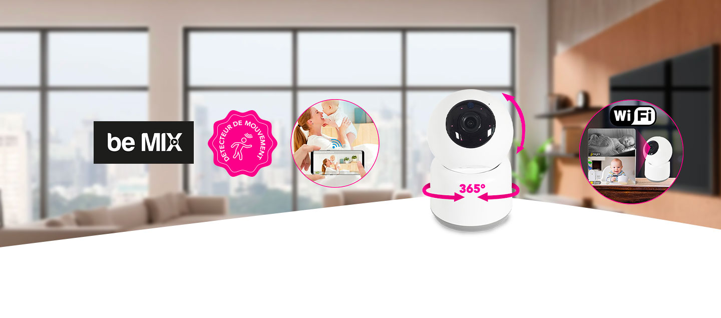 Camera de surveillance connectée wifi BeMix