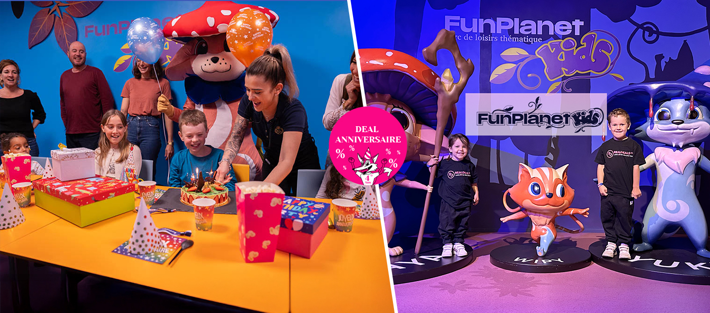 Anniversaire au FunPlanet Kids pour 8 enfants et 3 adultes - Faites plaisir à vos enfants !