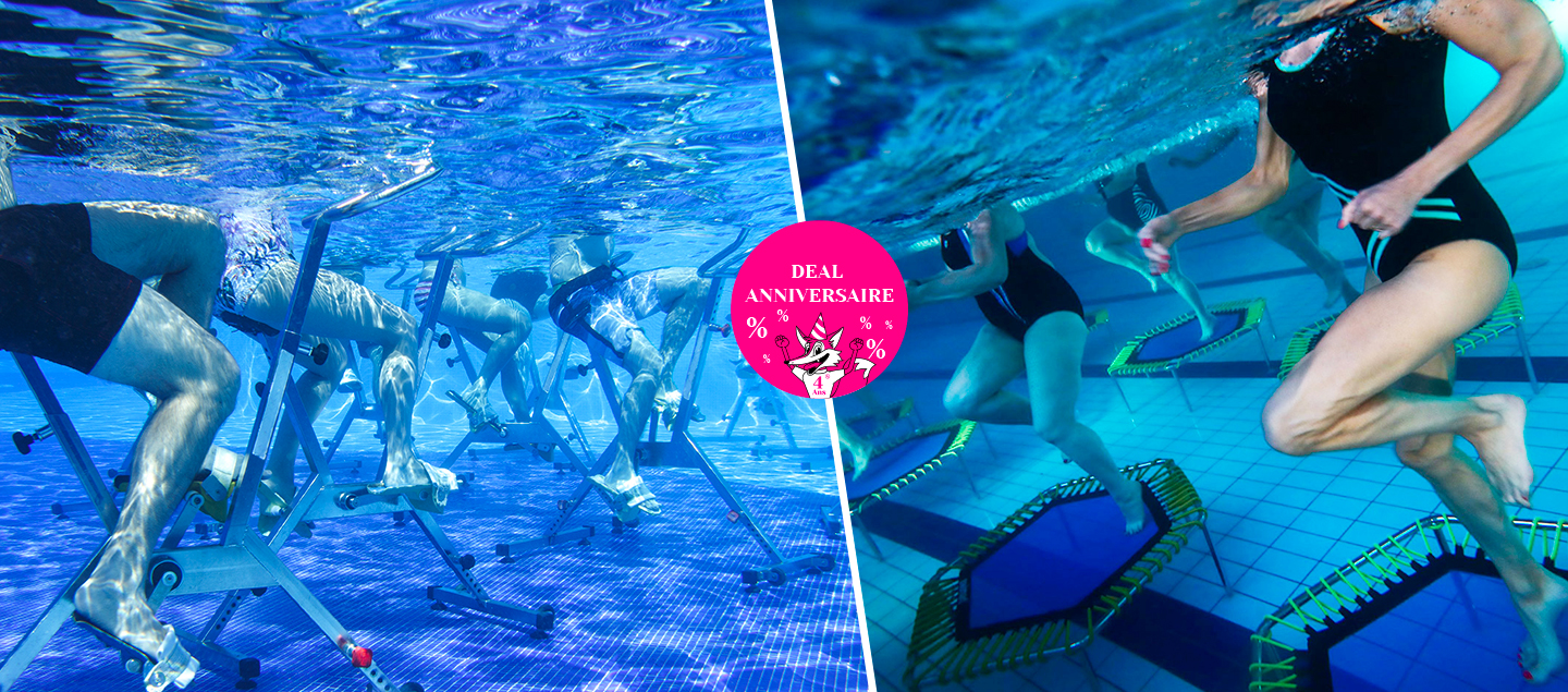 Cours d’Aquabike et d’Aquajump pour 1 ou 2 personnes