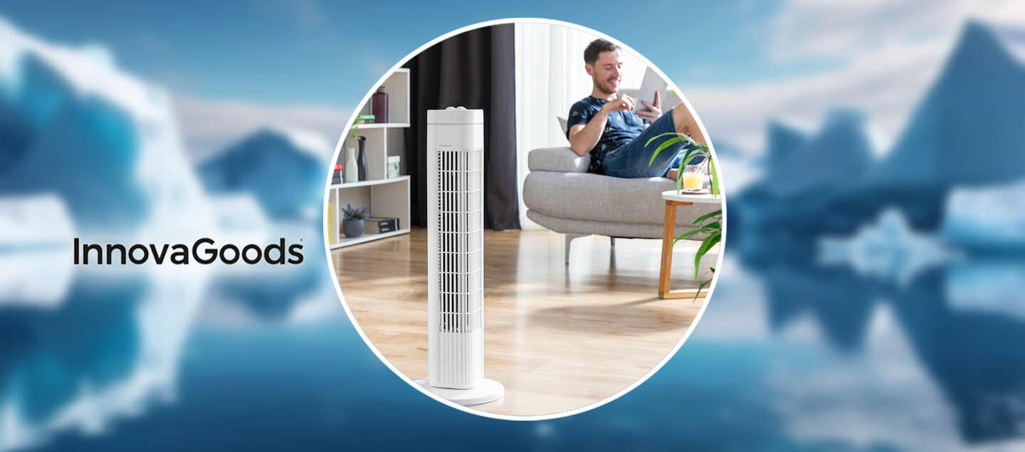 Ventilateur colonne portable et silencieux