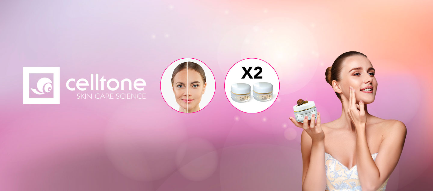 Set de 2 crèmes à l'escargot (remède miracle pour votre visage) CELLTONE