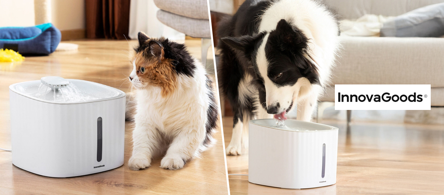 Fontaine pratique pour animaux (3 types d’écoulement : cascade, source, fontaine)