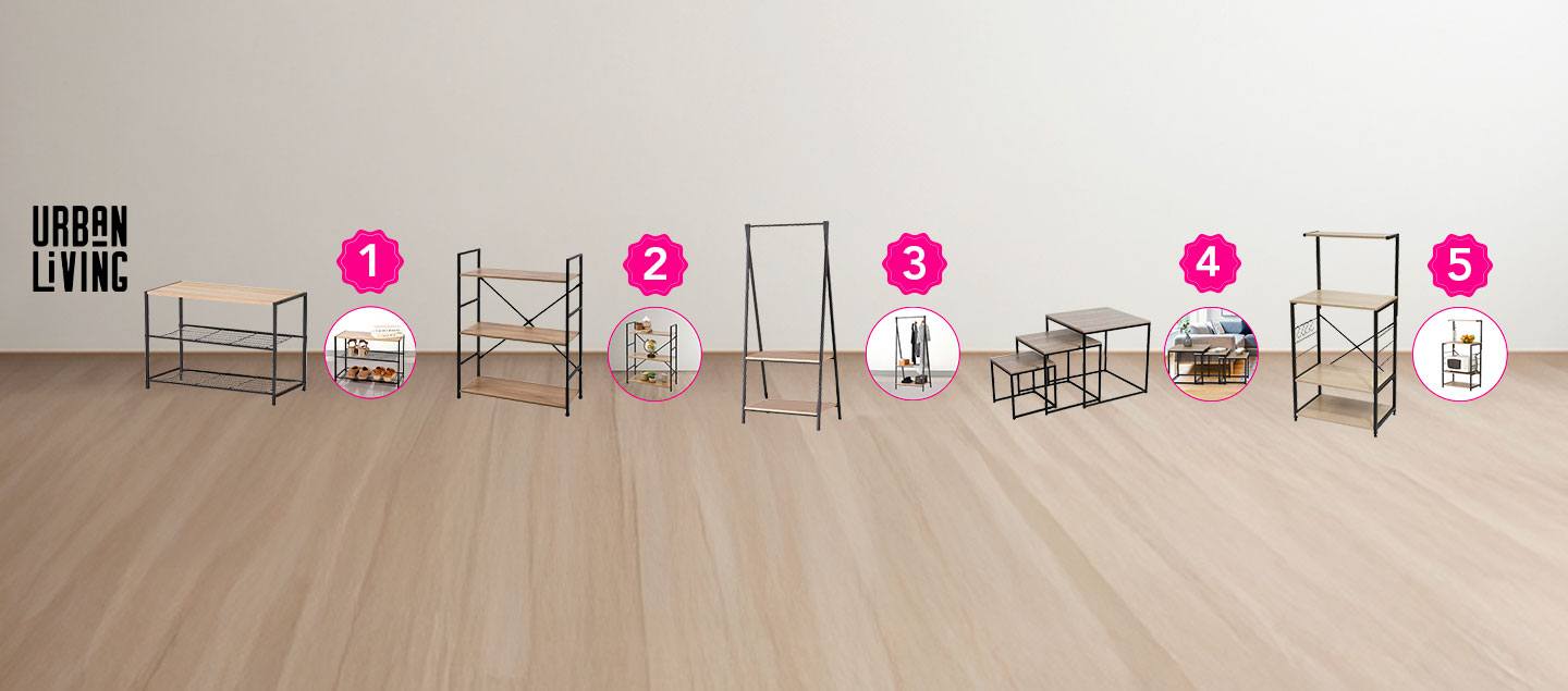 Meuble à chaussures, de Cuisine, Etagères, Penderie ou Tables URBAN LIVING