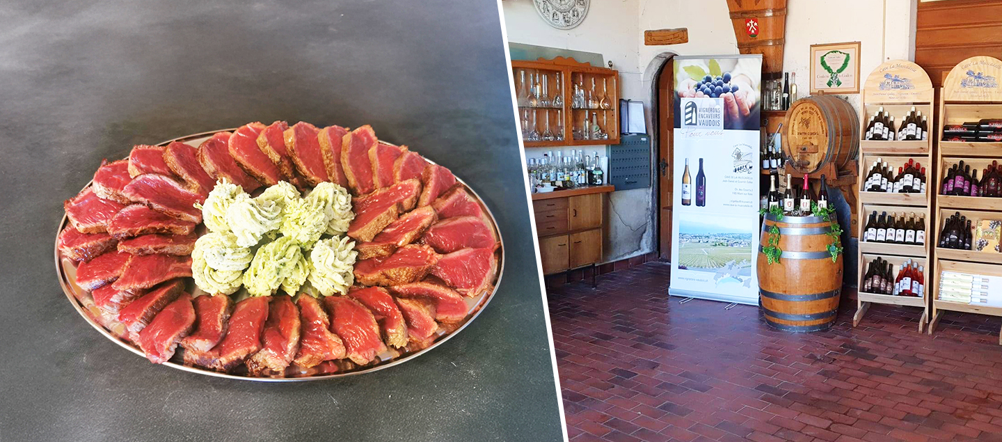 Menu Feliciarde avec Entrecôte de boeuf avec Dégustation des vins de la Cave La Muscadelle et café pour 1 ou 2 personnes