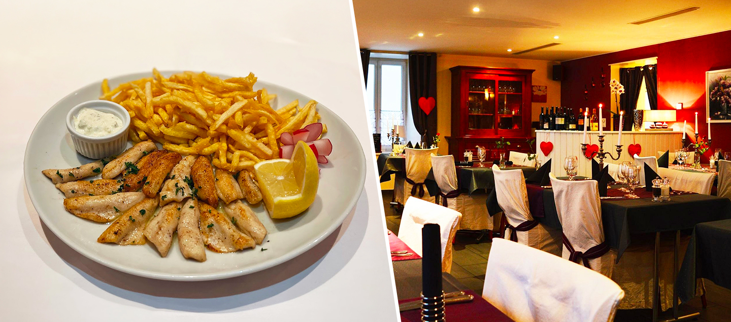 Menu Filets de perches avec entrée et dessert dès 2 personnes