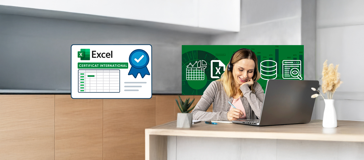 Cours de Microsoft Excel en ligne avec certificat international