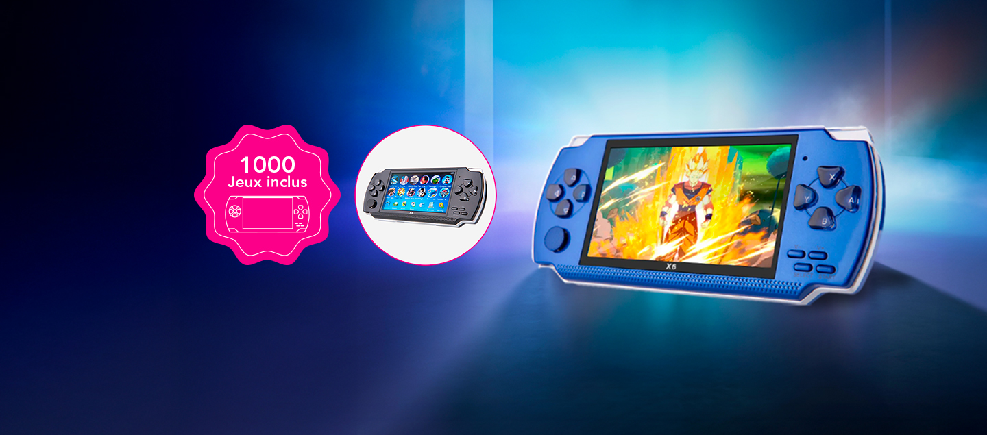 Console de jeux rétro (1000 jeux inclus)