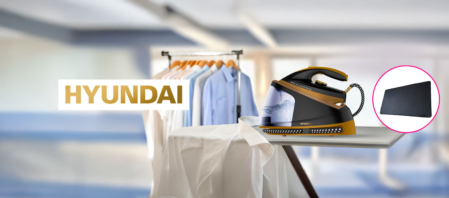 Station de repassage puissante (1,2L - 5 bars) HYUNDAI