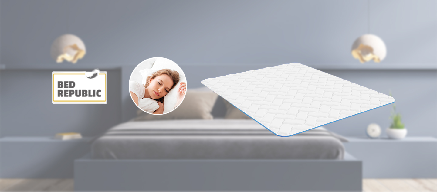Surmatelas 2en1 à mémoire de forme et effet rafraichissant BedRepublic