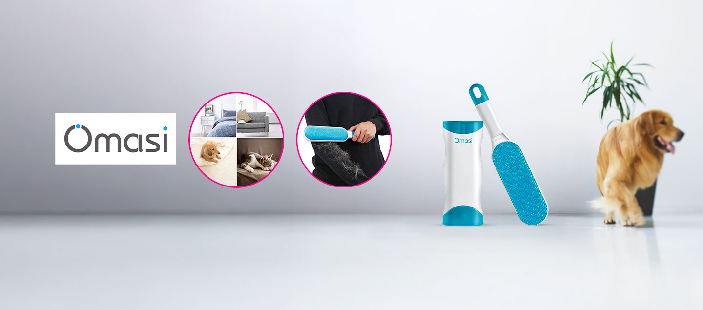 Brosse anti poils magique pour animaux (vêtements, canapé, voiture, lit ...)
