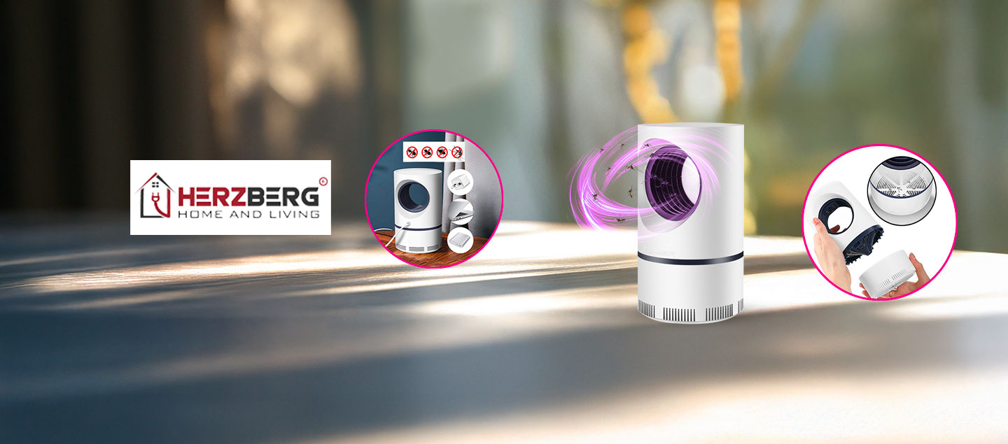 Lampe UV anti moustiques rechargeable et pratique HERZBERG
