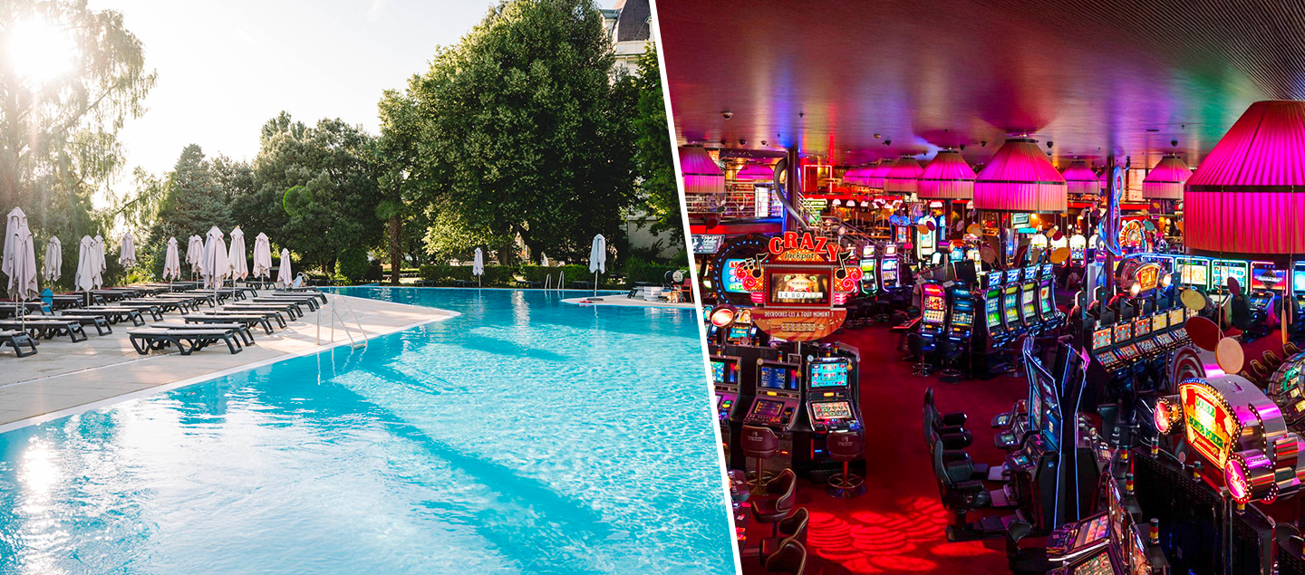 Entrée à la Piscine avec 1 Boisson, 1 Hot-dog et 1 entrée au Casino avec CHF 10.- de ticket de jeu