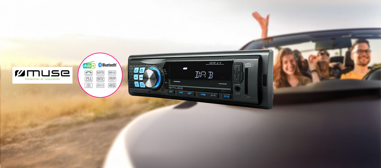 Autoradio Bluetooth, USB et DAB+ MUSE