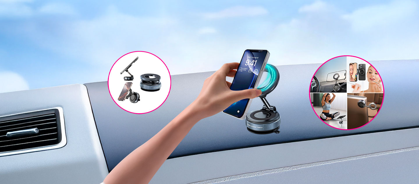 Support smartphone magique avec fonction magnétique