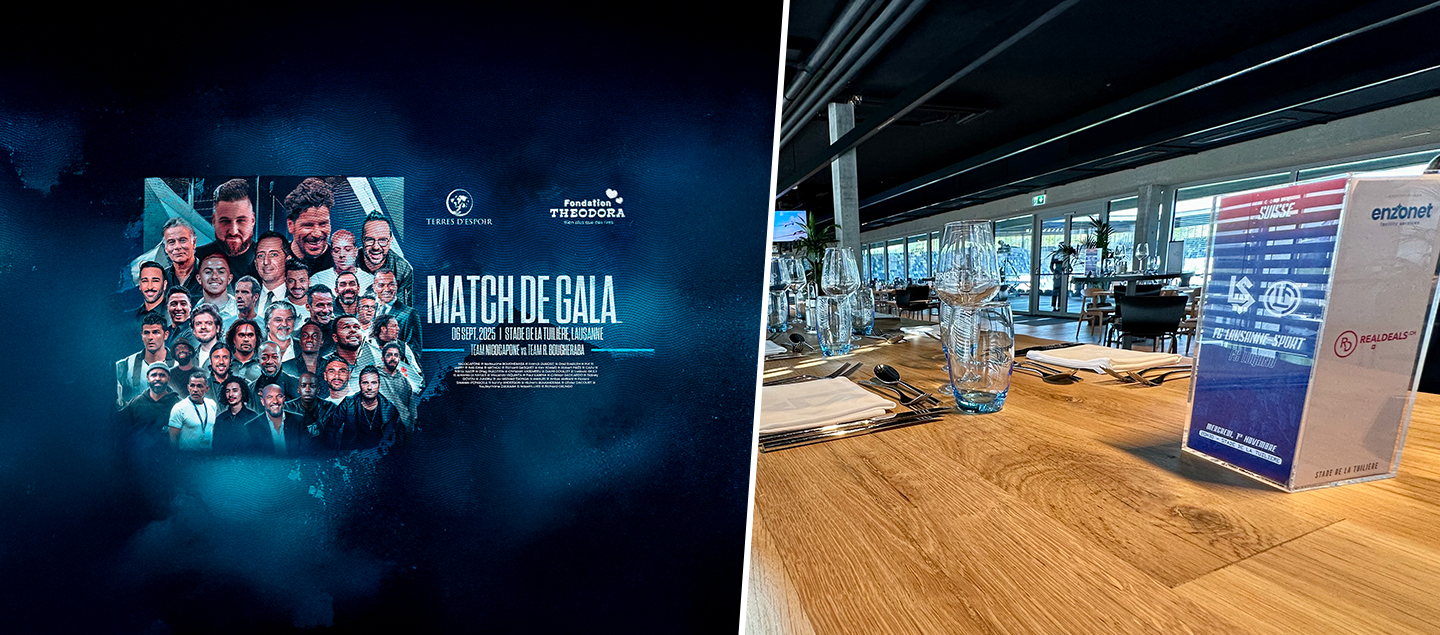 1 entrée en Lounge des Héros VIP au Match de GALA Team NICOCAPONE VS. R.BOUGHERABA avec Menu 3 plats et boissons à volonté (06.09.2025)