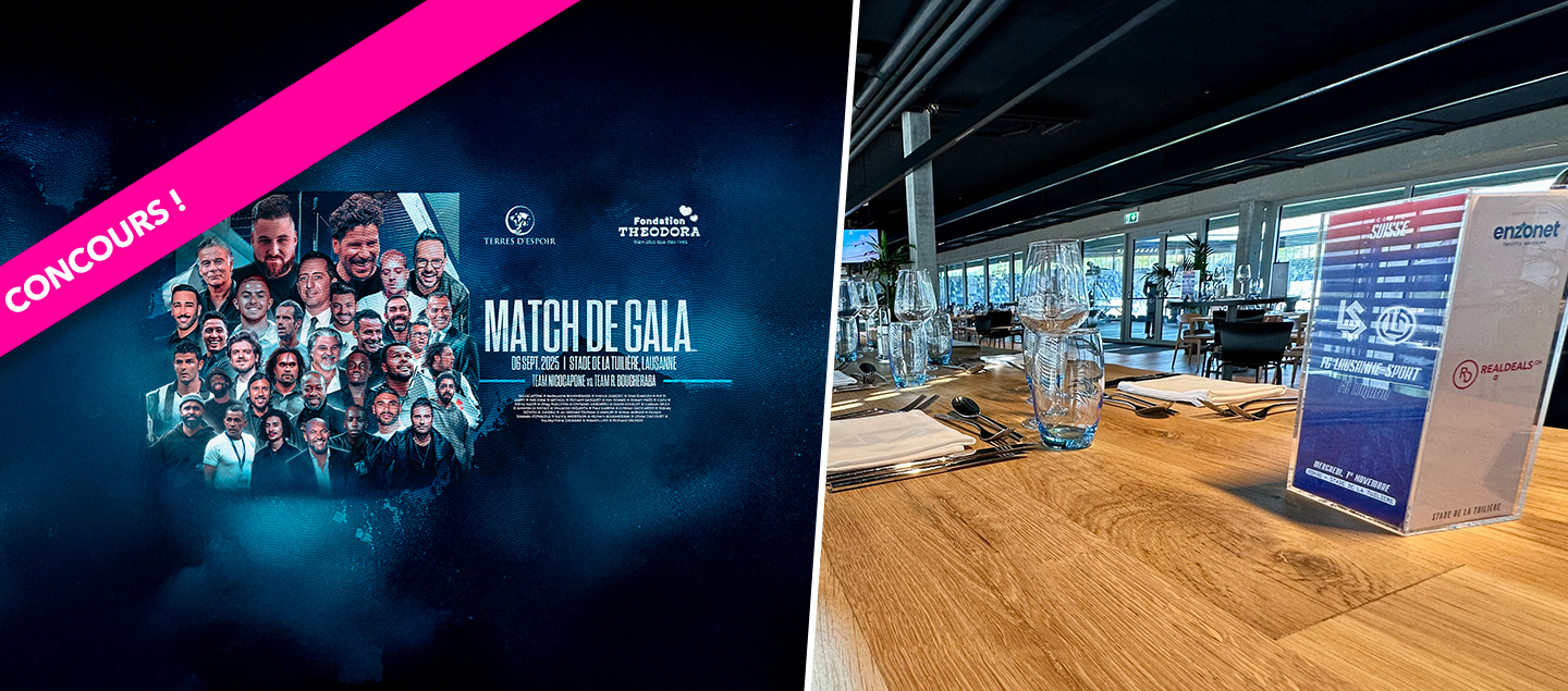 Concours - 2 entrées en Lounge des Héros VIP au Match de GALA Team NICOCAPONE VS. R.BOUGHERABA d'une valeur de CHF 778.- à gagner