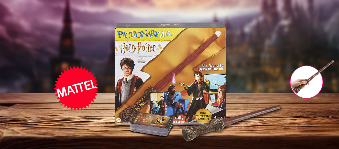 Jeu Harry Potter Pictionary Air avec baguette magique inclus MATTEL