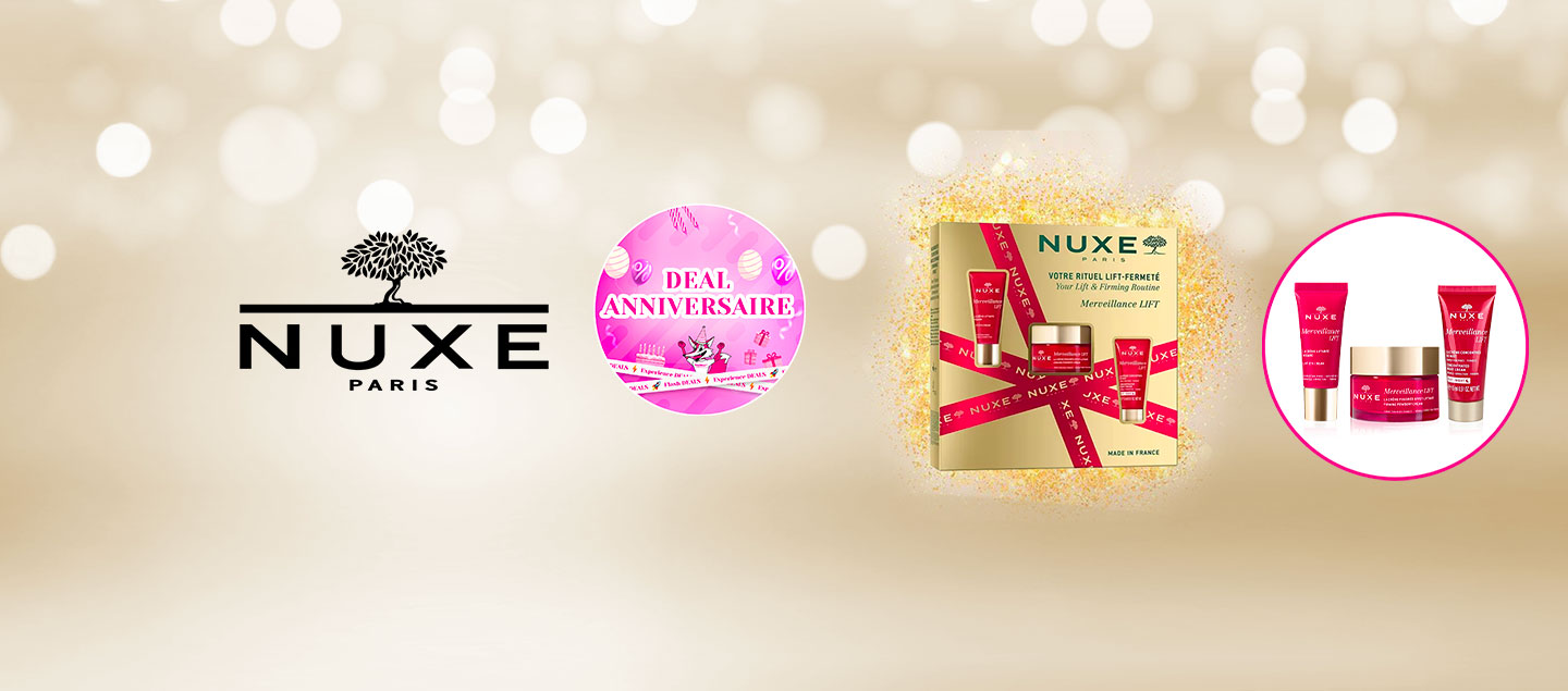 Coffret Merveillance Lift NUXE (Crème Poudrée 50ml, Crème Liftante 15ml, Crème de nuit 15ml)