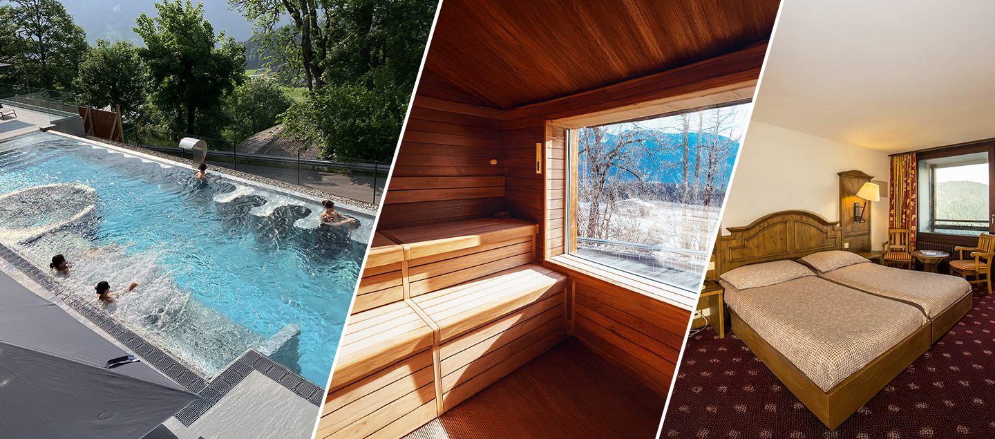 Séjour détente à Leysin avec accès illimité à l'espace Spa en Demi-pension dès 2 personnes