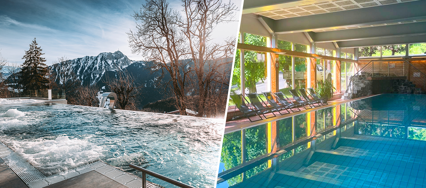 1 Entrée aux Bains de l’Hôtel Central Résidence & Spa à Leysin
