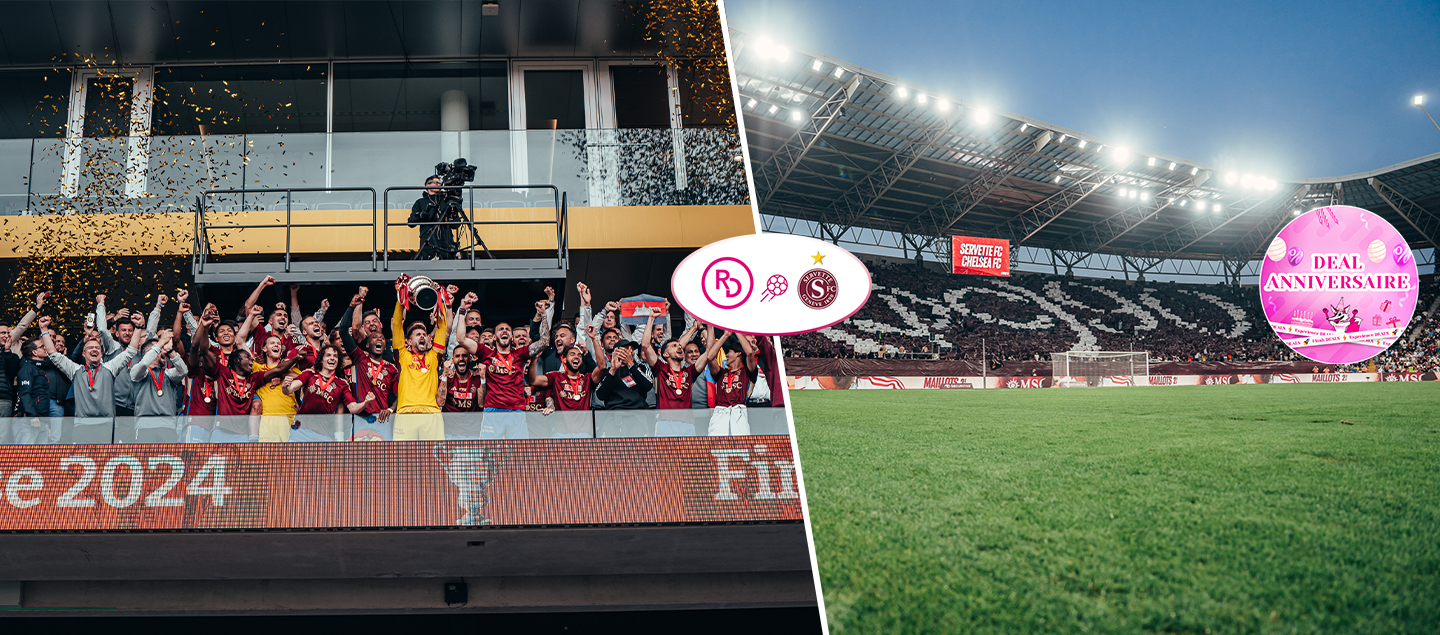 SERVETTExRD - 1 entrée pour le match du Servette FC - FC Lugano (Dimanche 26 octobre 2025)