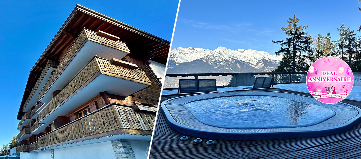 Séjour au Chalet Royal*** à Veysonnaz avec Petit déjeuner et Menu 3 plats et/ou accès Spa (selon formule) pour 2 personnes