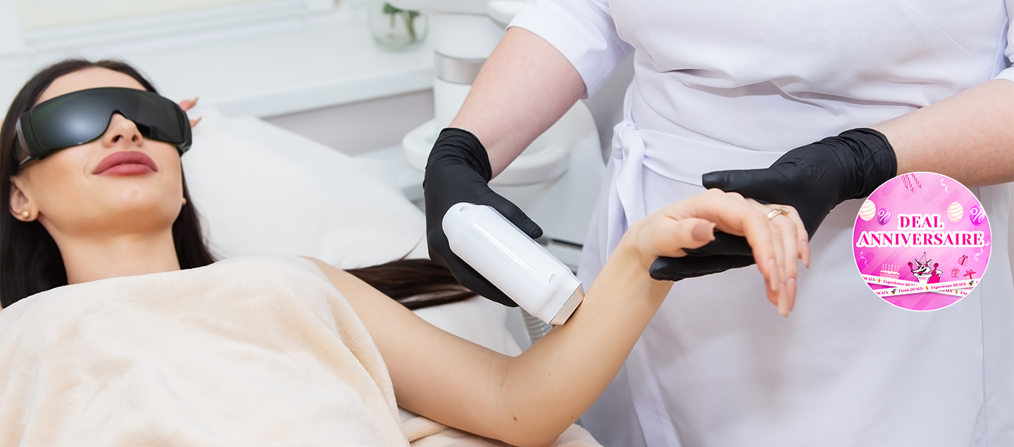 Épilation définitive au laser - 1 ou 3 séances