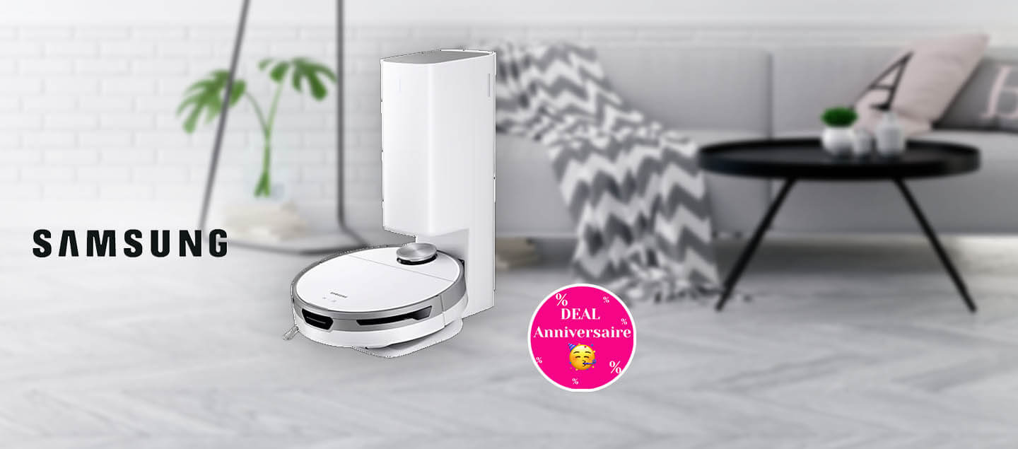 Aspirateur robot connecté avec station intégrée Samsung