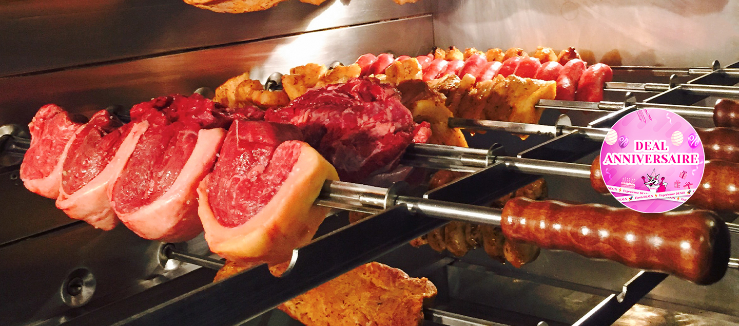 Rodizio brésilien à volonté avec entrée dès 2 personnes