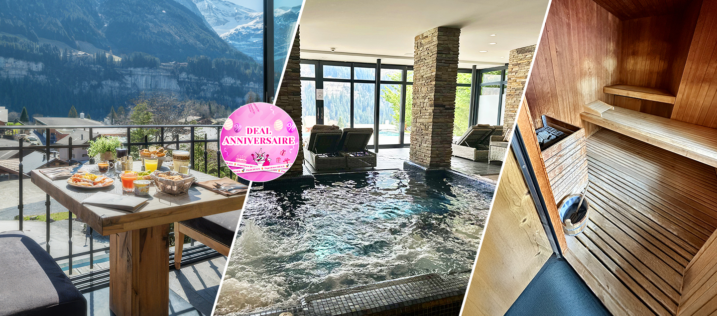 Petit-déjeuner et accès à l'espace SPA de l'Hôtel National Resort & Spa**** à Champéry pour 2 personnes