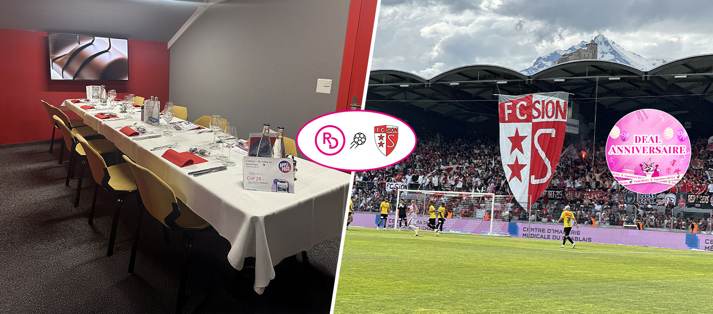 FCSIONxRD - 1 accès en Loge Platine VIP pour un match du FC Sion (menu VIP et boissons incluses)
