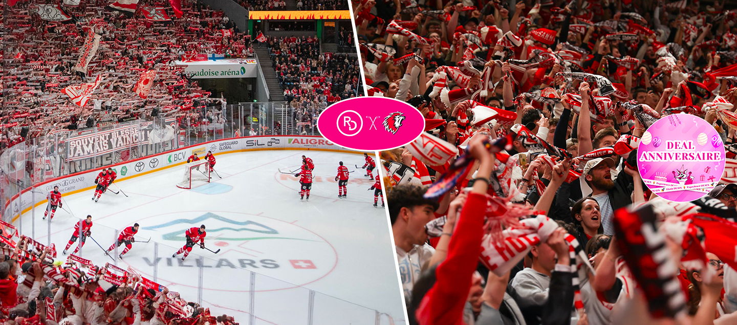 LHCxRD - 1 entrée au match de Champions Hockey League Lausanne HC – Mountfield HK en place debout ou VIP (15.10.25)