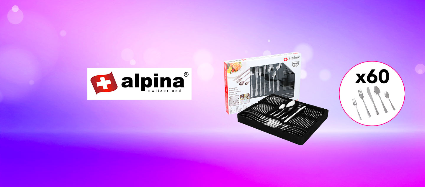 Set de 60 couverts ALPINA