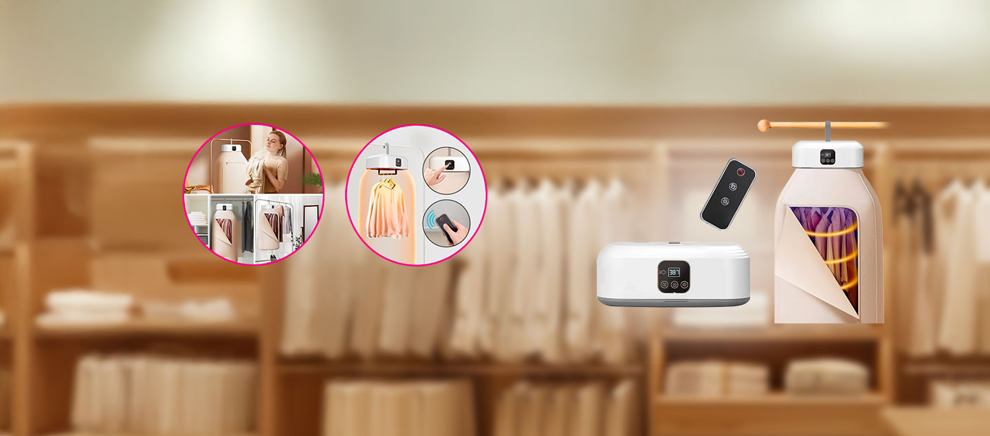 Séchoir à linge électrique portable pratique