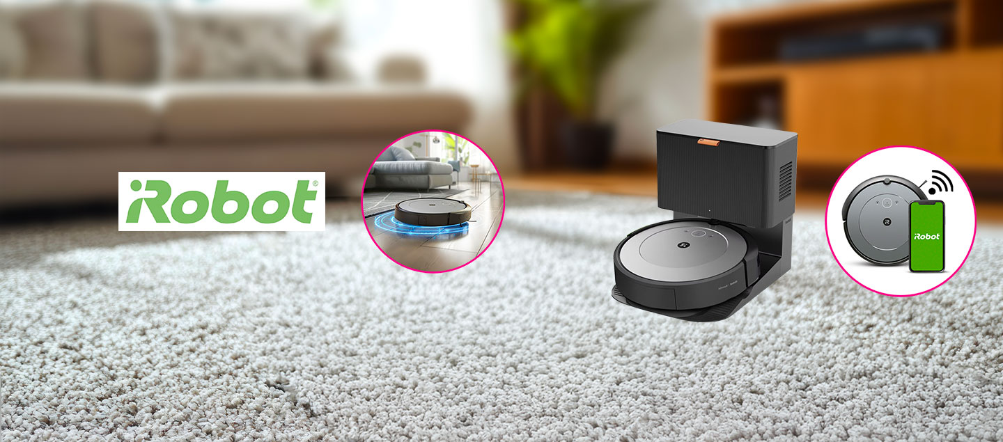 Aspirateur robot connecté avec station intégrée IROBOT