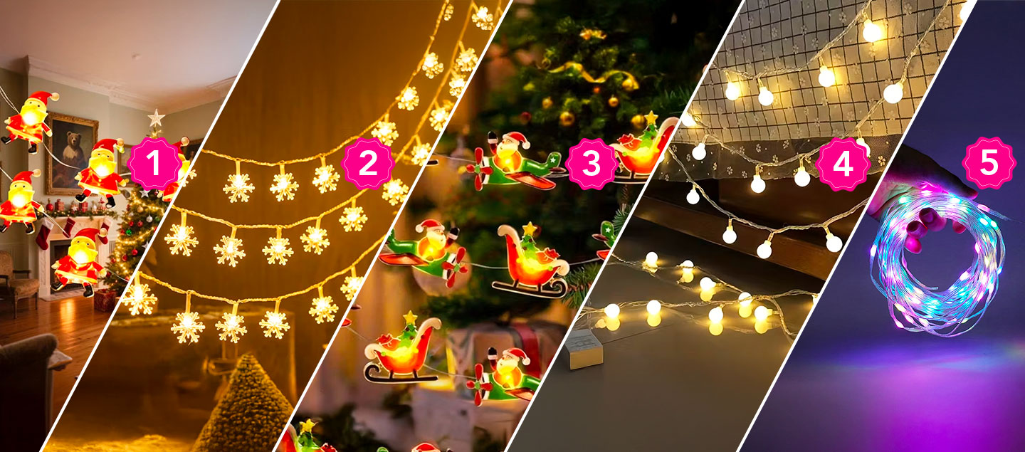 Guirlandes LED pour un Noël magique 